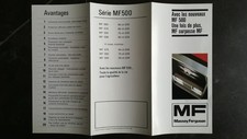 BROCHURE TRACTEUR  Massey Ferguson