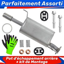 Pot d’échappement arrière