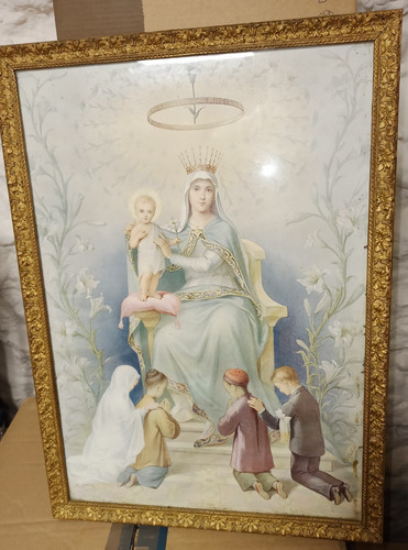 Cadre stuquer religieux bon - ,
