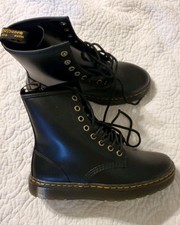 Doc Dr Martens black boots Zavala Airwair leather W Size 7 combat lace up