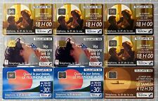 9 télécartes Téléphone, le fil de la vie