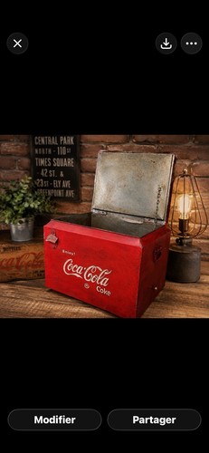Glacière vintage coca - vintage, en