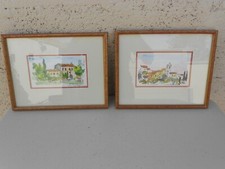 2 cadres le vieux mas signé