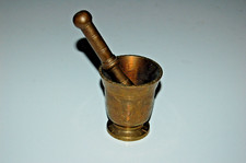 Ancien mortier pilon apothicaire pharmacie en bronze HBS