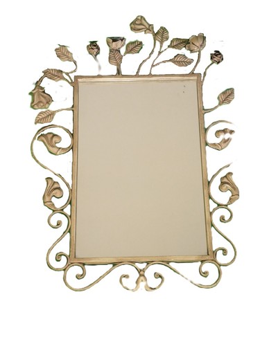 Miroir fer vintage 1980 - miroir,