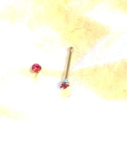 Piercing droit nez brillant - piercing,