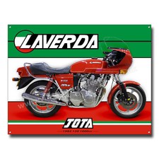 Plaque Métallique De Moto Laverda Jota 1000Cc 120 Degrés 1982. 16" X 12" W/S