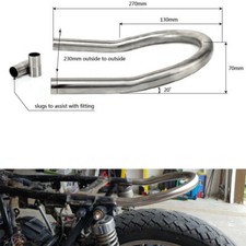Cafe Racer Frame Seat Hoop Loop End Brat pour Yamaha XS pr Honda CB pr Suzuki GS