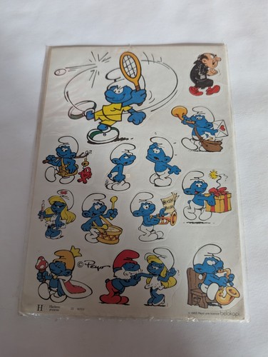 Autocollants schtroumpf 1983 - schtroumpf,