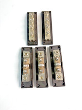 3 Deltec Co FB1-200 Fuse Blocks w/2 Deltec Connector Blocks and Covers
