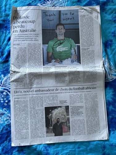 Article dédicacé autograph - article,