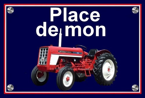 Plaque place mon tracteur - plaque,