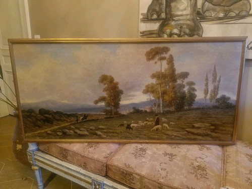 Peinture ancienne huile sur - ancienne,,