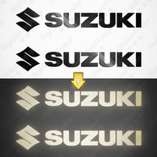 2 stickers SUZUKI 15 cm NOIR