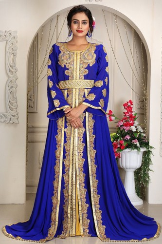 Royal blue moroccan - blue,