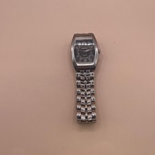 Vitaroso Tonneau Watch Quartz Japan Movement Stainless Bracelet Analog