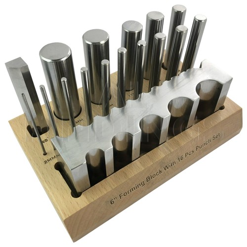 Swage block punch set - &,