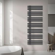 Radiateur sèche-serviettes en acier anthracite 600 x 1600 mm design Iron EM