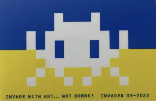 Invader sticker ukraine - -,