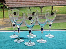 6 verres a vin rouge en