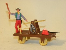 FIGURINE TIMPO TOYS FAR WILD WEST DIORAMA COW-BOY DRAISINE RAIL HANDCAR FIGURE