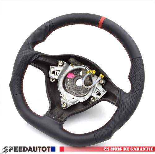 Volant tuning cuir aplati - cuir, vw
