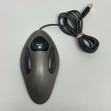 Logitech Trackman Marble USB T-BC21 Mouse  Tested & Working - NO TRACKBALL