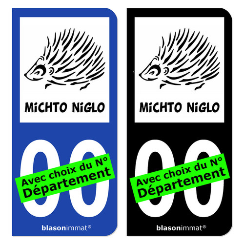 Autocollant plaque