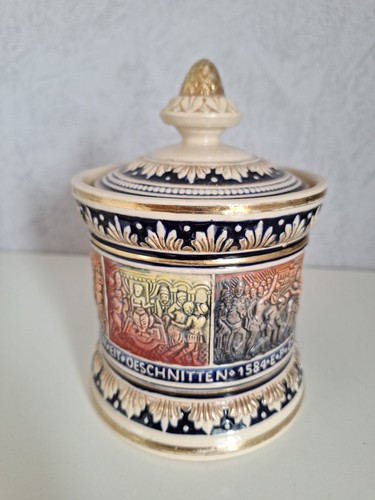 Pot tabac faïence tabakdose - pot,