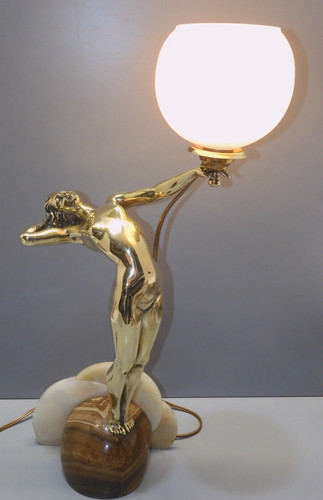 Exceptionnelle lampe art deco - lampe,