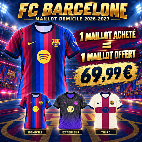 Maillot barcelone domicile - maillot, fc