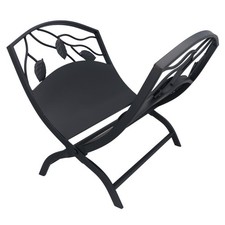 Porte-bûches en métal