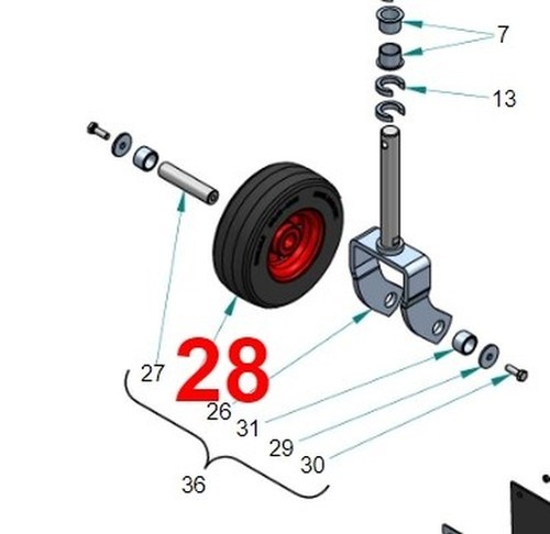 Roue diamètre 280 pour - roue,