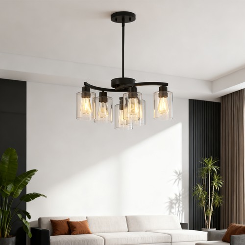 Modern pendant 6 light - pendant,