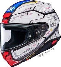 SHOEI Full Face Motor Cycle Helmet Z-8 RX-78-02 Gundam TC-10 White/Gray
