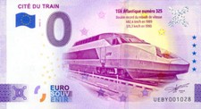 68 MULHOUSE Cité du Train 3, 2022, Billet Euro Souvenir