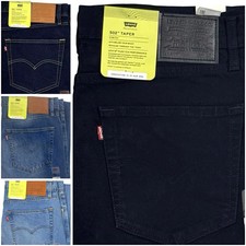 LEVIS 502 MENS TAPERED STRETCH DENIM JEANS DARK MID & LIGHT BLUE NEW