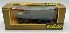 Camion Kaiser Jeep baché - SOLIDO 245 - 1975/80 - TTBE avec boite