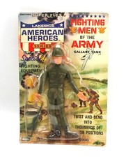 Vtg Lakeside American Heroes Gallant Yank Army Soldier Super Flex Bendy Toy Lot