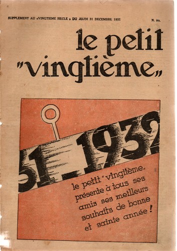 Petit vingtième 1931 - petit, n°