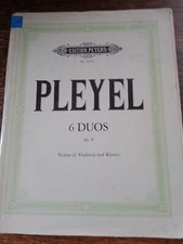 Pleyel 6 Duos op 8  for 2 violins and piano