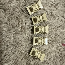 Lego 5 beige Brick Modified 2x3x3 with Cutout and Lion Head Parts