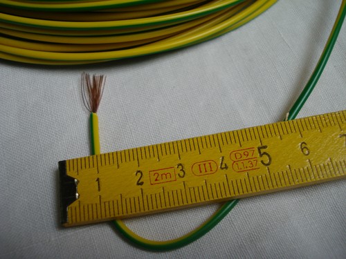 Fil souple vert jaune - souple, (lot