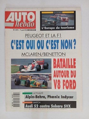 Auto hebdo 875 - n°875, 7/4/1993
