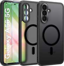 Case + 2X Tempered Glass For Samsung Galaxy A56 5G Armor MagSafe Case 9H