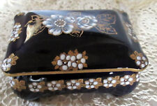 BOITE A BIJOUX BLEU FOUR EMAUX