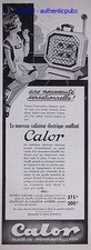 ADVERTISEMENT CALOR ELECTRIC RADIATOR BLOWER 1935 FRENCH AD ART DECO PUB