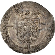 [#972035] Coin, Belgium, Charles Quint, 1/2 Réal, Maastricht, VF(30-35), Silver