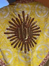 Cape Chape Prêtre Religion & Cérémonie Broderie Liturgie Sacred Clothes 19eme