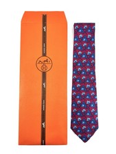 Cravate Hermès en twill de